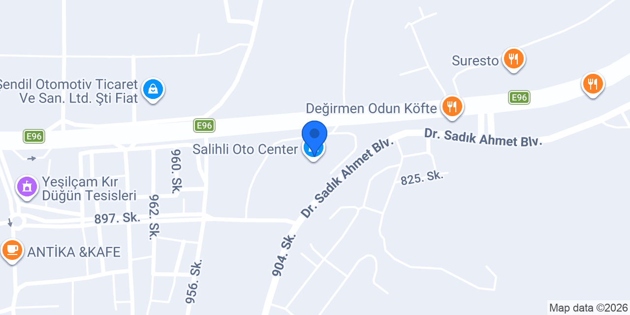 Tayra Tekstil Salihli Şubesi konumu
