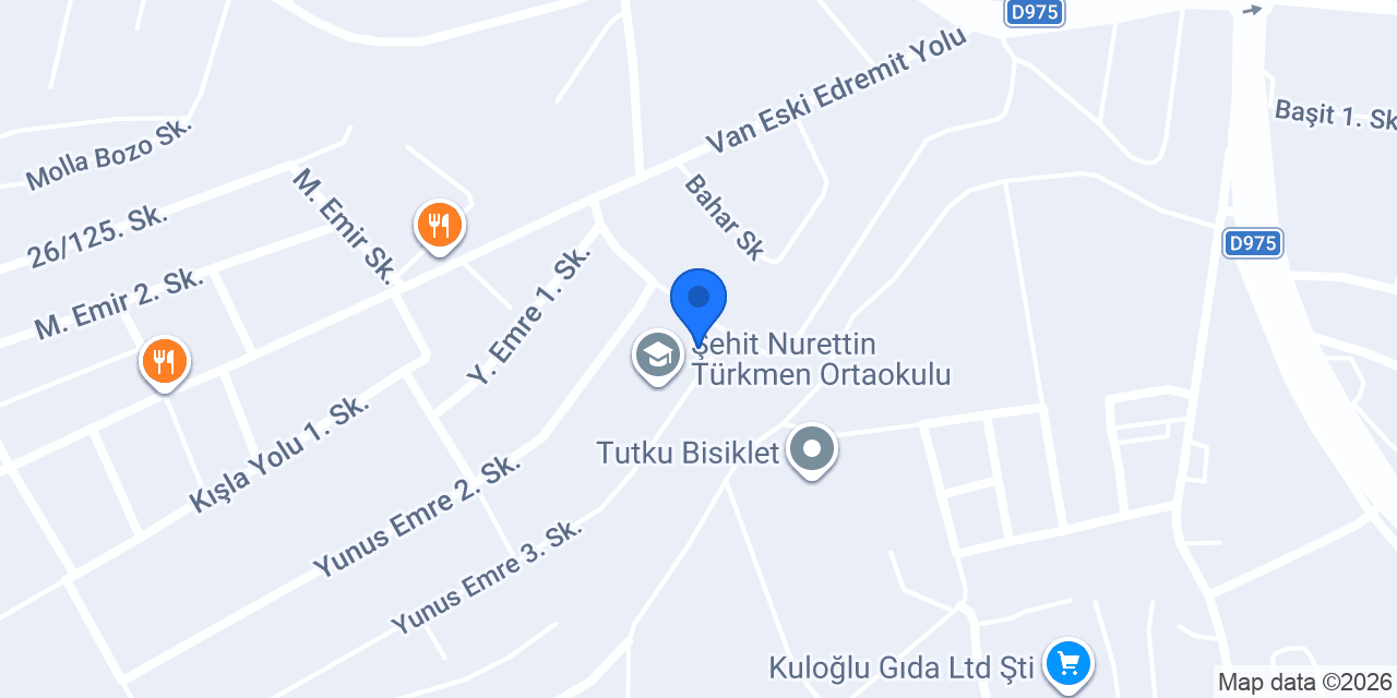 Şht. Nurettin Türkmen İlkokulu konumu