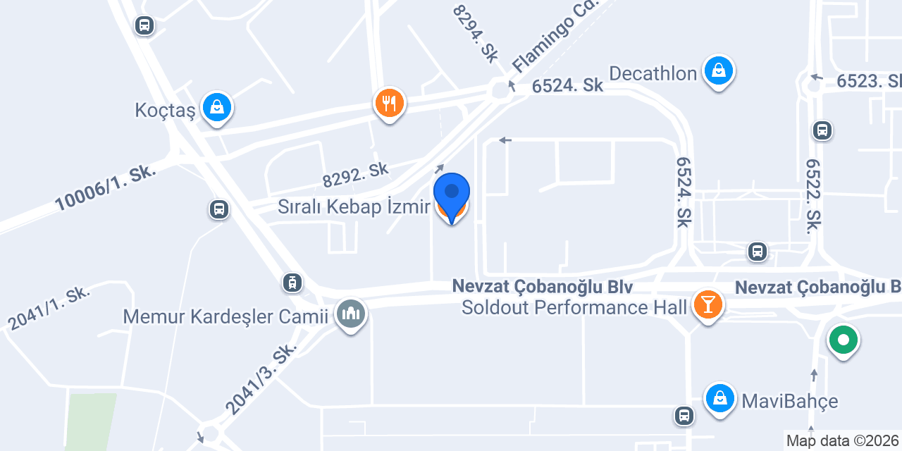 Sıralı Kebap İzmir konumu