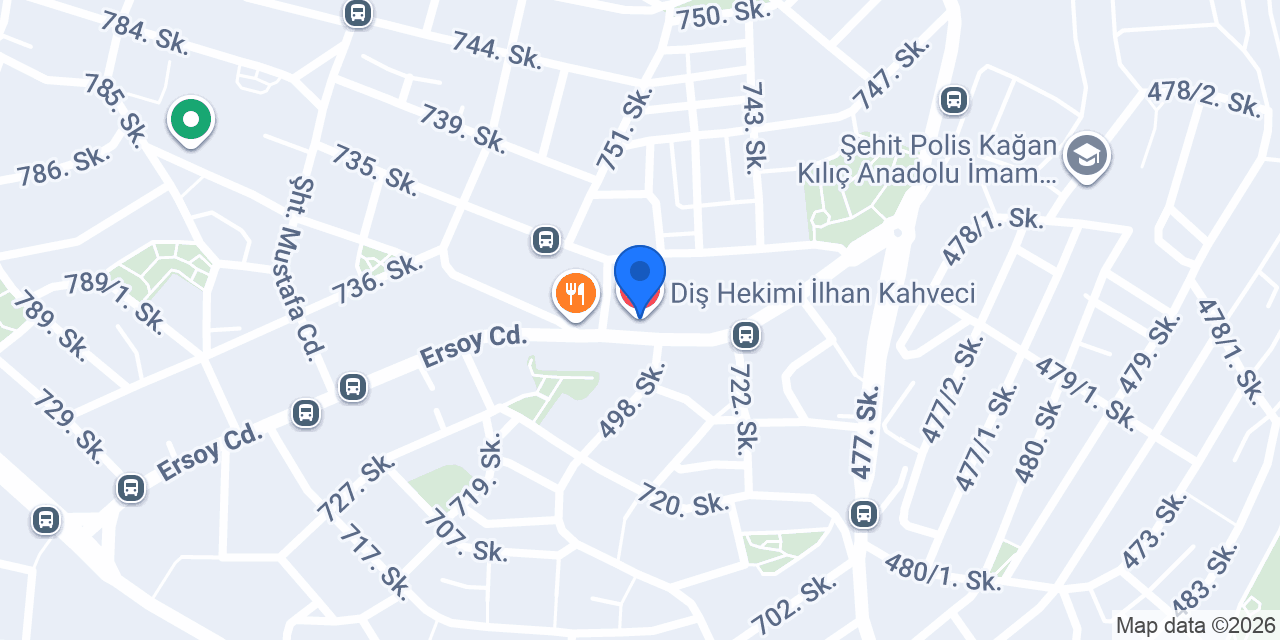 Diş Hekimi İlhan Kahveci konumu