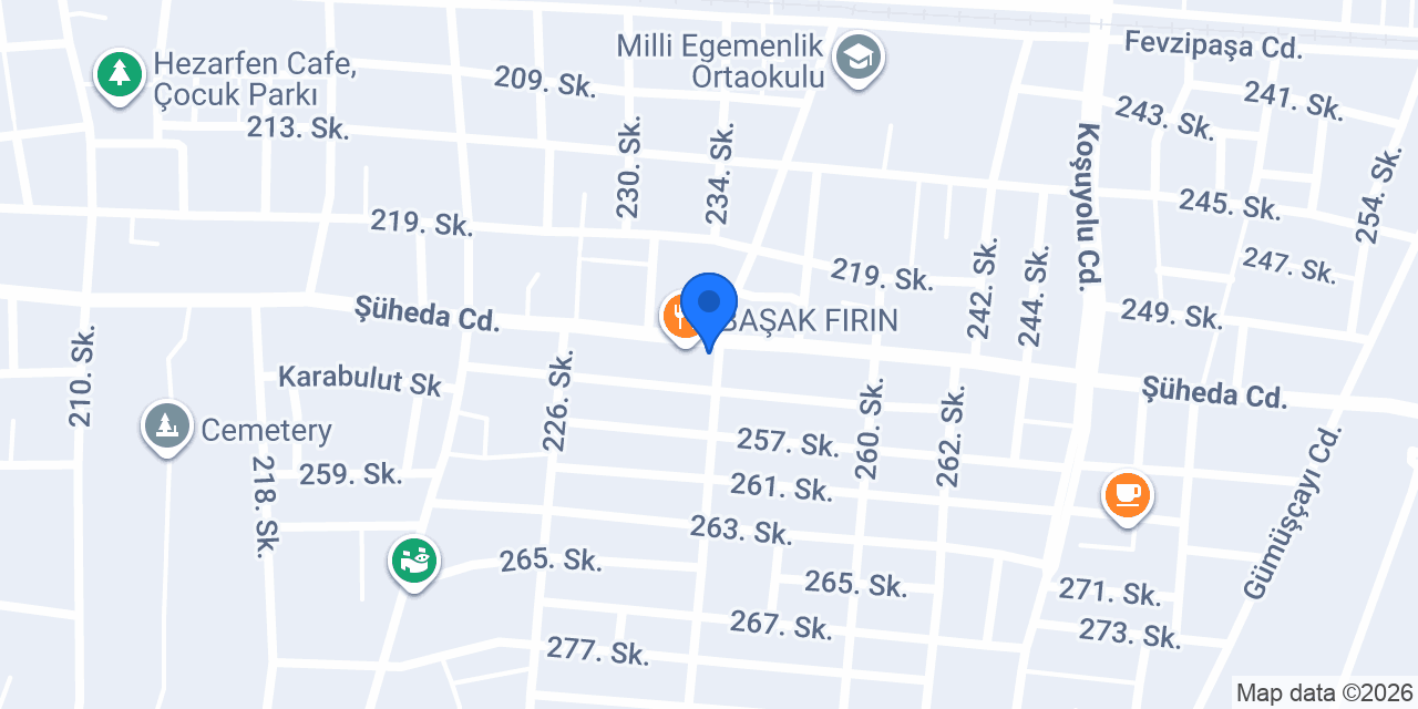 Narin Pide Salonu konumu