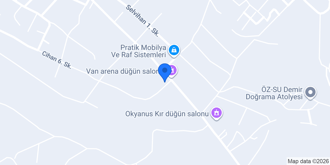 Şamiran Düğün Davet Salonu konumu