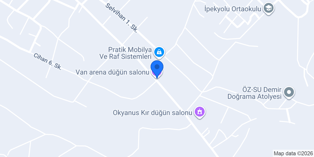 Van arena düğün salonu konumu