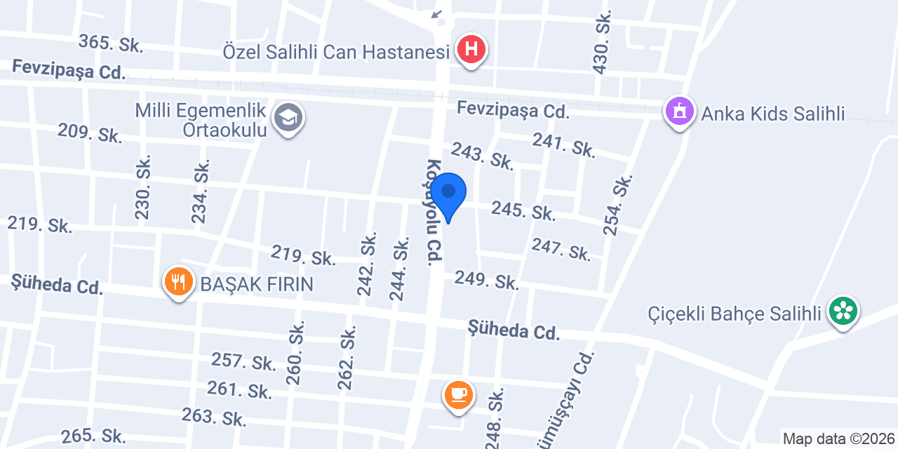 Saka Çiçekçilik konumu