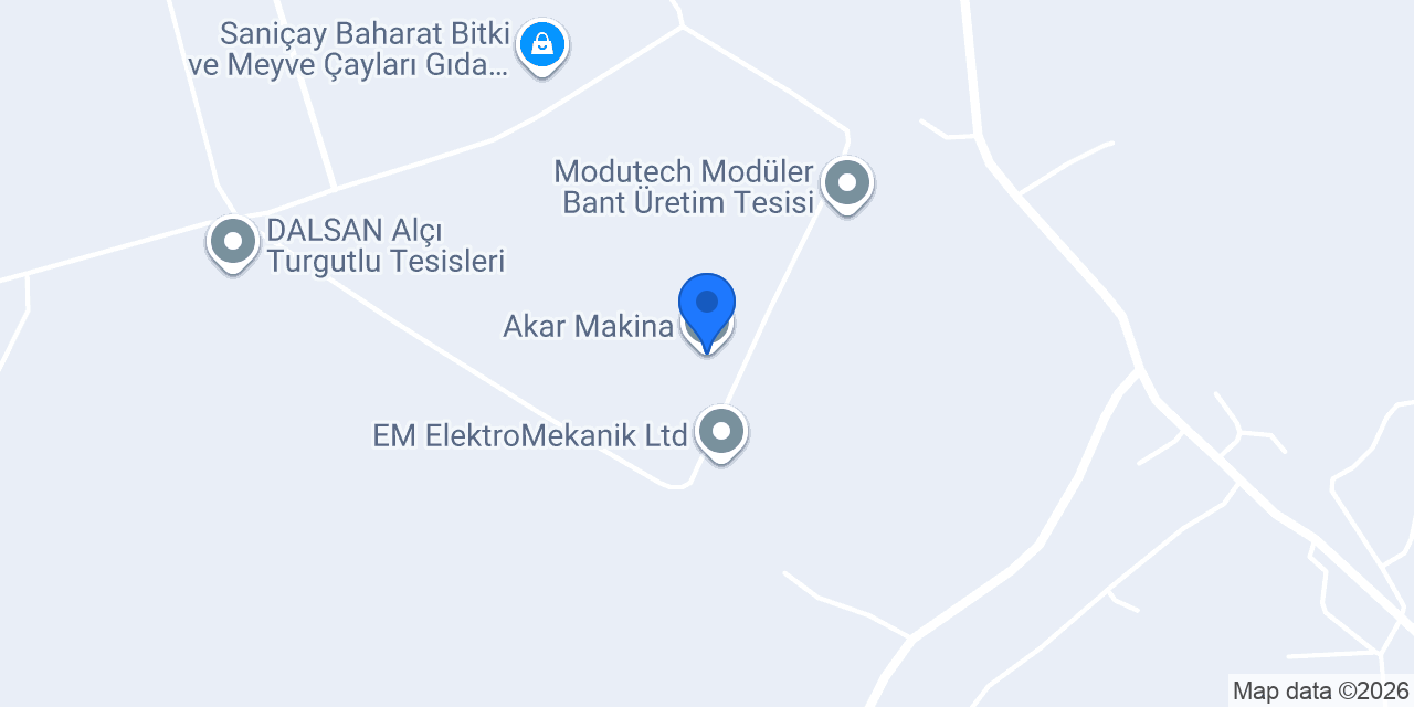 Akar Makina konumu