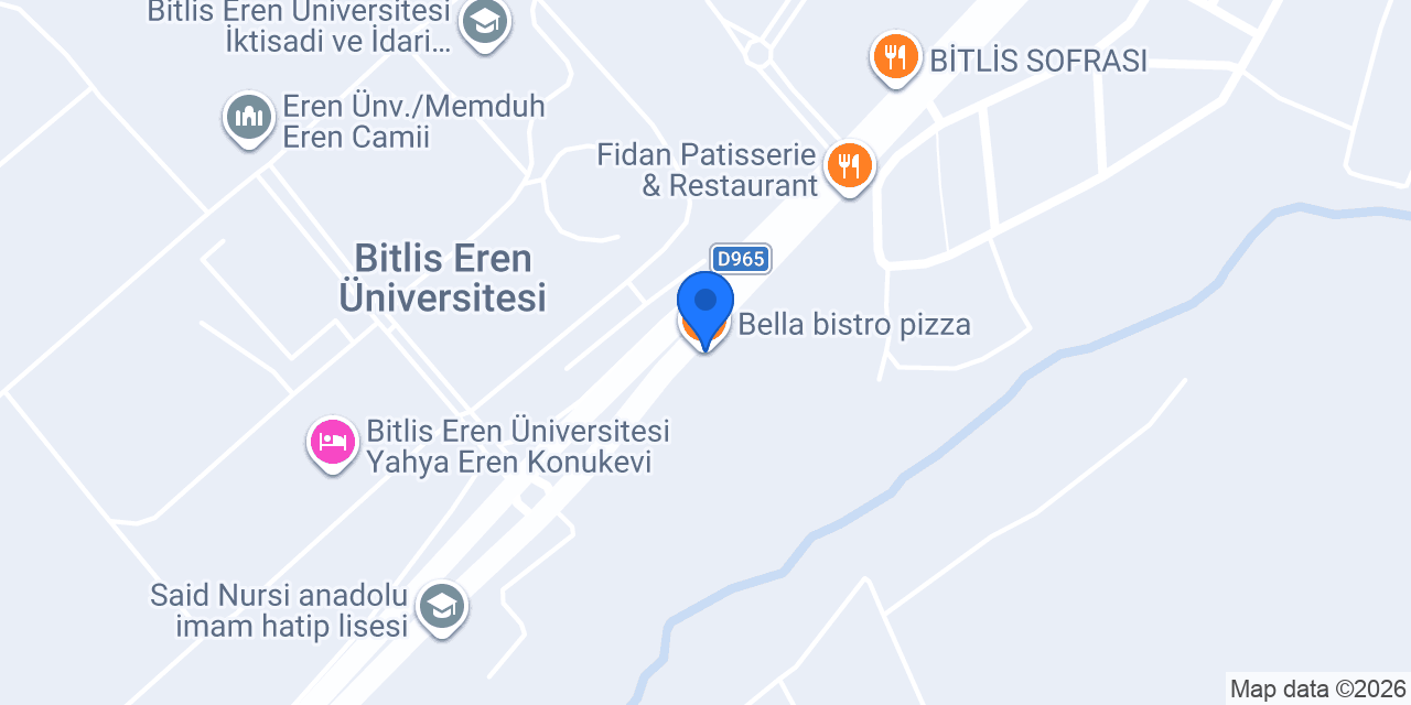 HapiFood Bitlis konumu