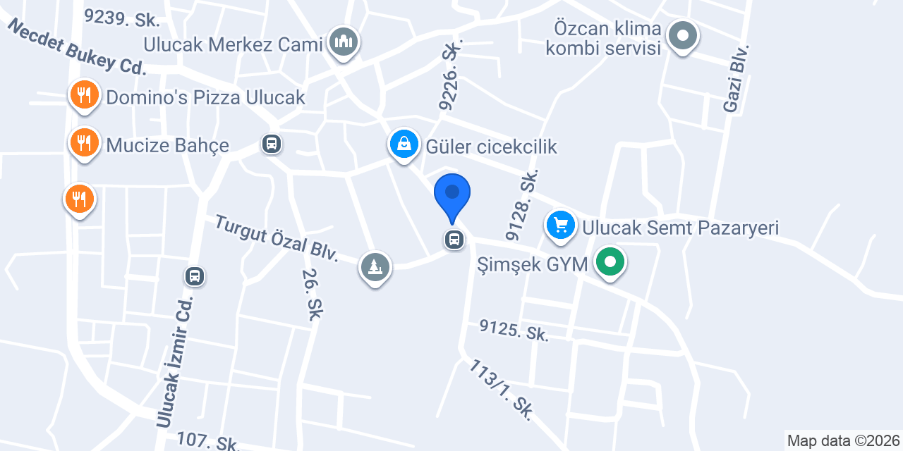 Ulucak Söğüşçüsü konumu