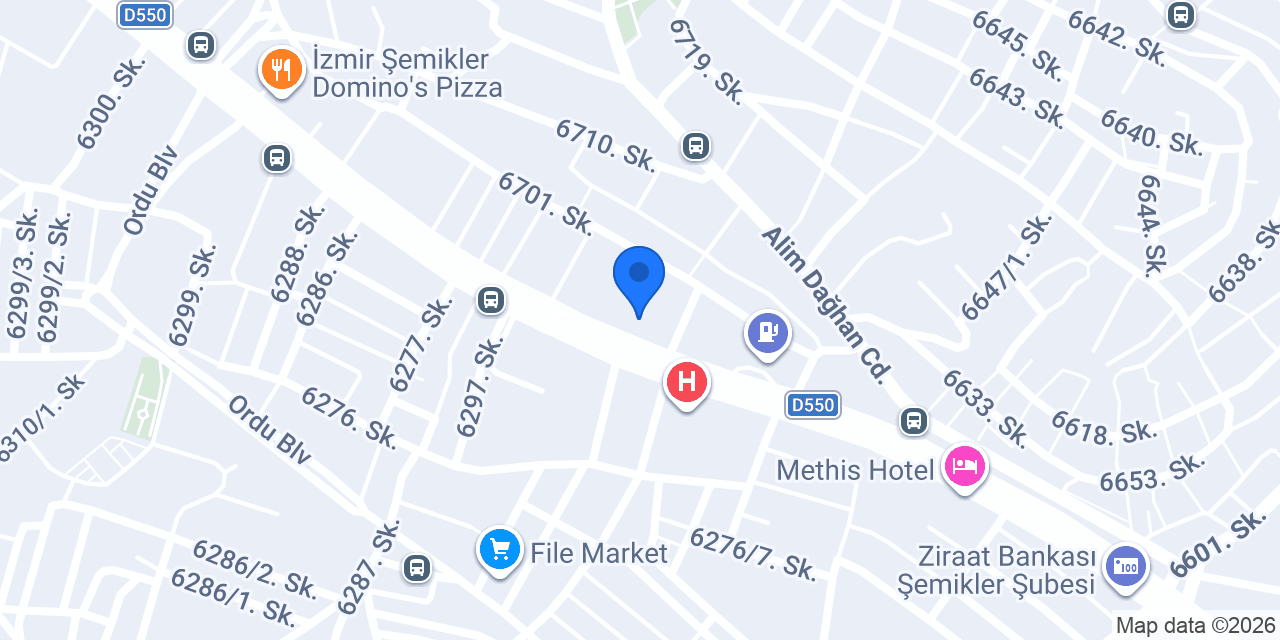 Çiğli Vergi Dairesi Müdürlüğü konumu