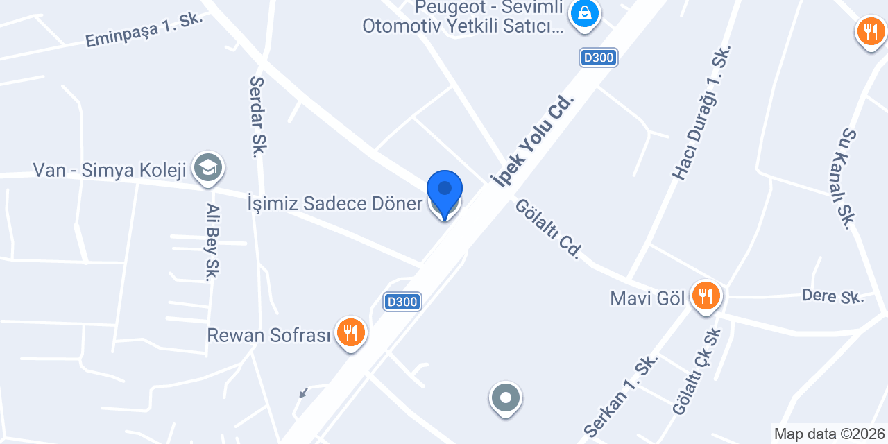 İşimiz Sadece Döner konumu