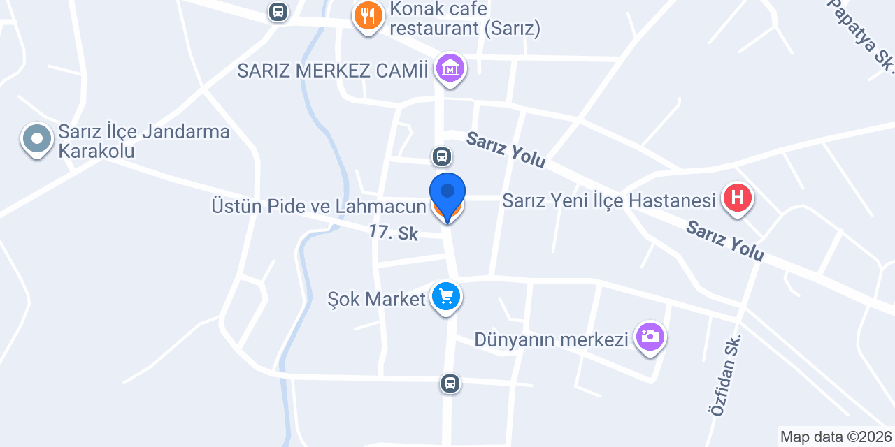 Üstün Pide ve Lahmacun konumu