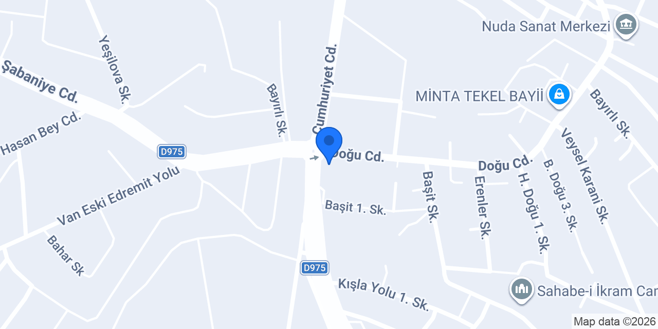 Van da Taksi konumu