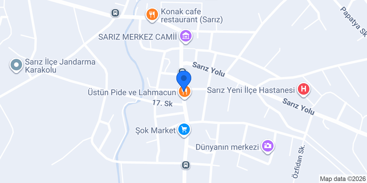 SARIZ YAYLA KASABI konumu