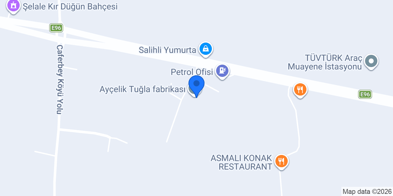 Ayçelik Tuğla fabrikası konumu