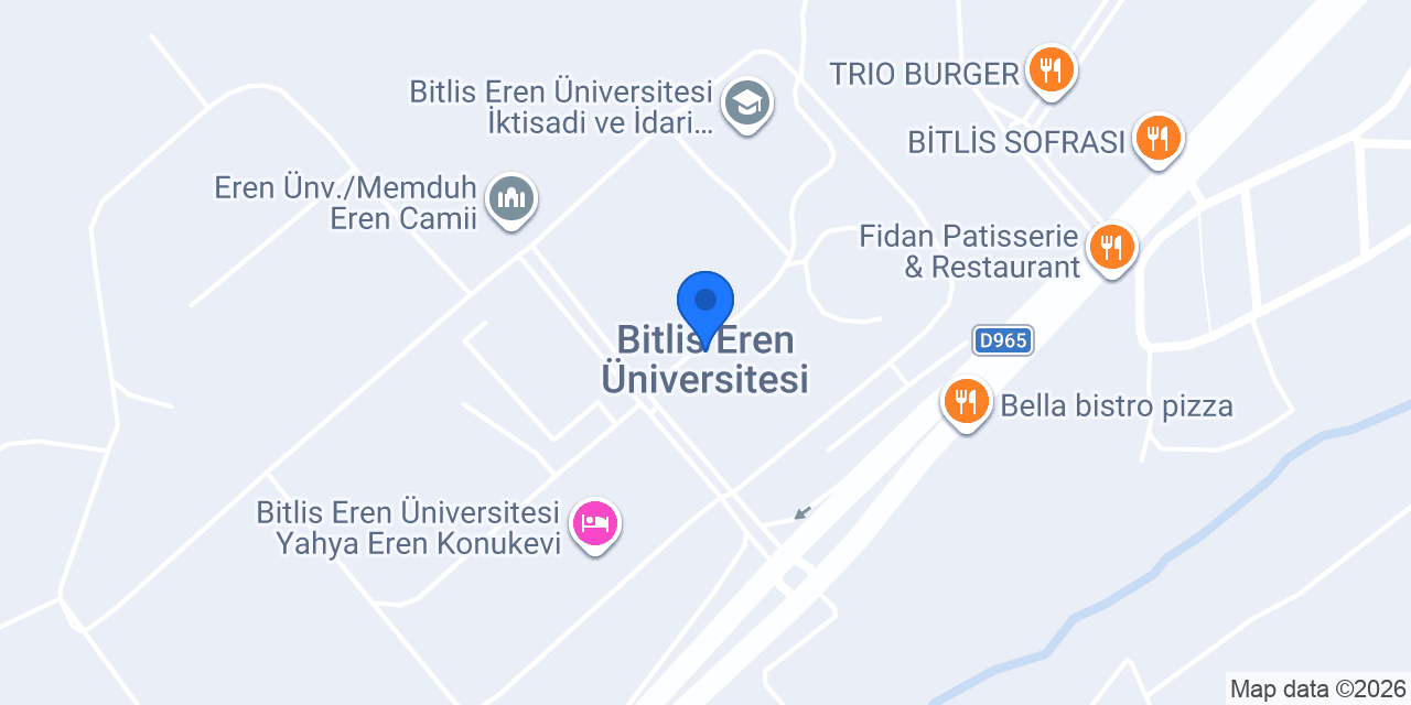 Bitlis Eren Üniversitesi konumu