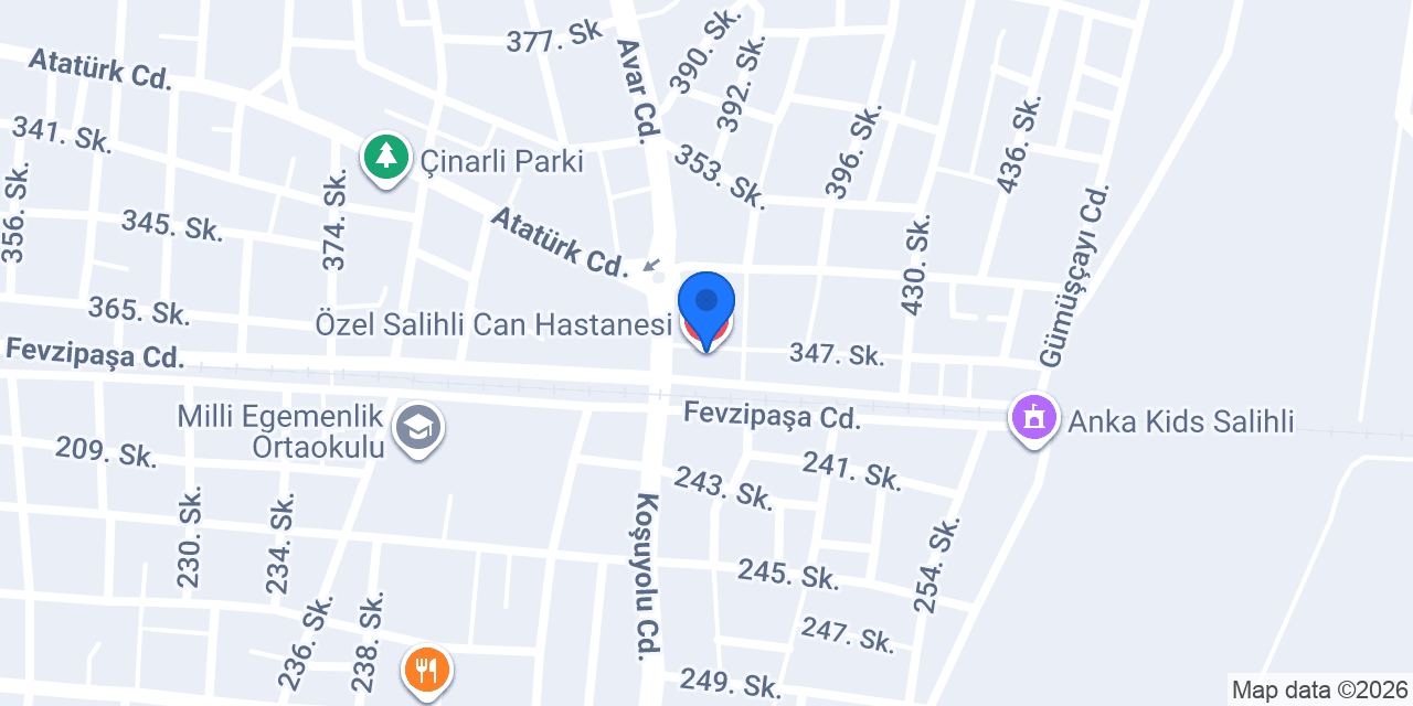Özel Salihli Can Hastanesi konumu