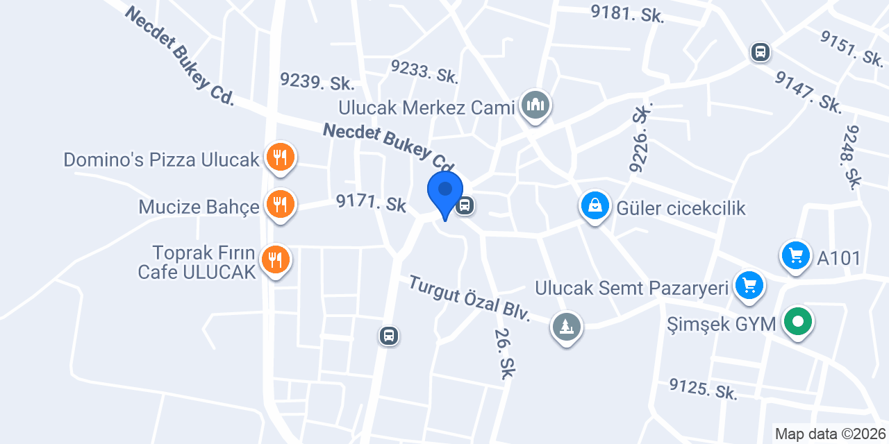 Ulucak Park Cafe Restoran konumu