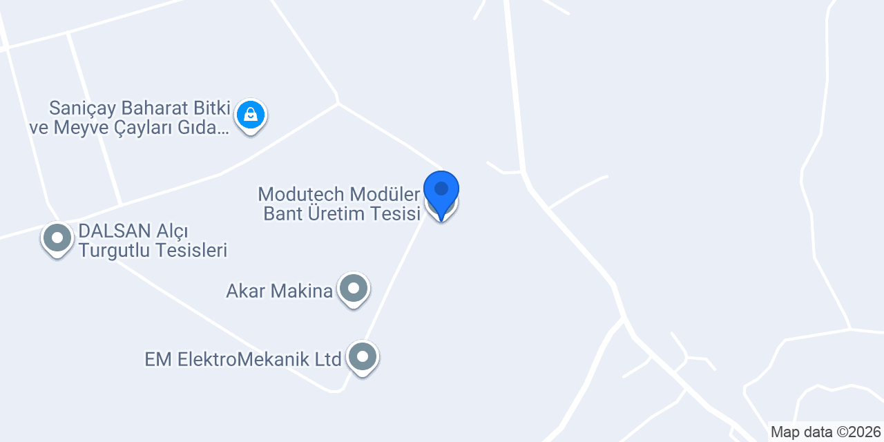 Modutech Modüler Bant Üretim Tesisi konumu