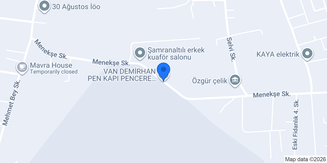 VAN DEMİRHAN PEN KAPI PENCERE SİSTEMLERİ konumu
