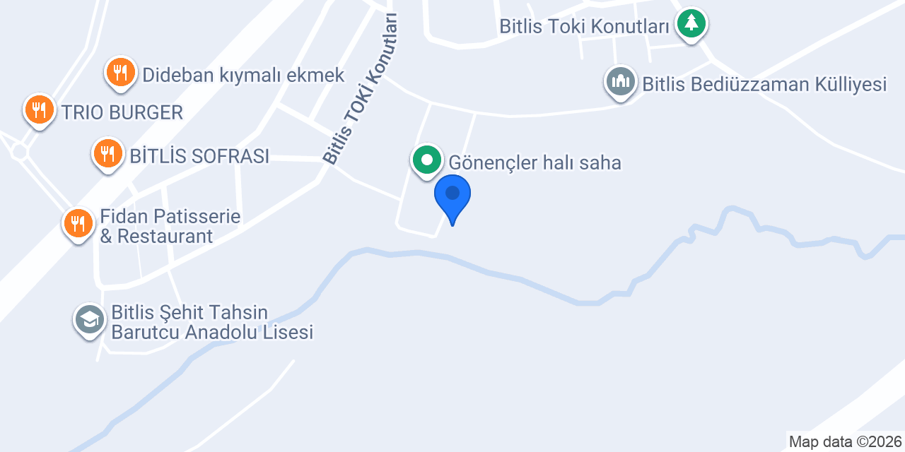 Ensar Vakfı Bitlis Kız Öğrenci Yurdu konumu