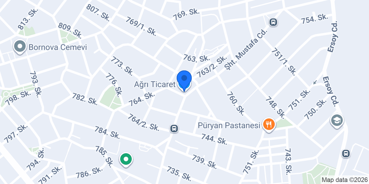 Ağrı Ticaret konumu