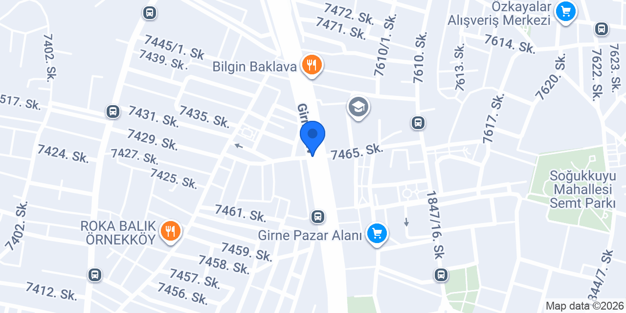 Yenigirne taksi konumu