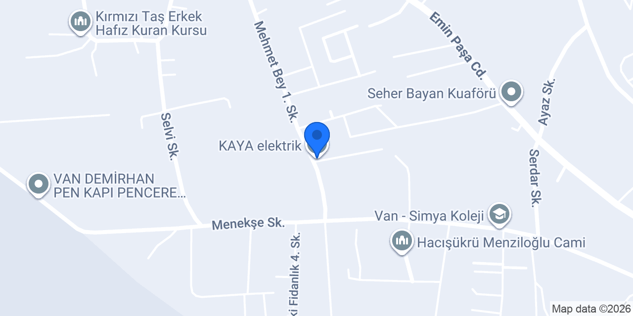 KAYA elektrik konumu