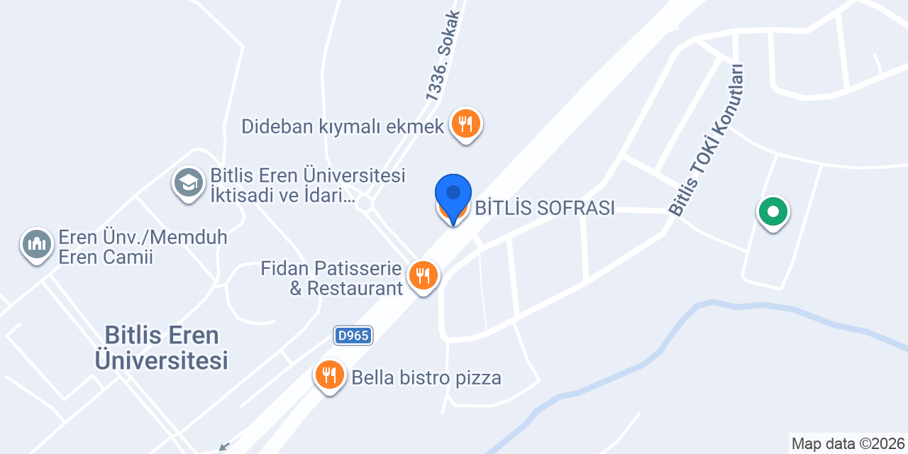 BİTLİS SOFRASI konumu
