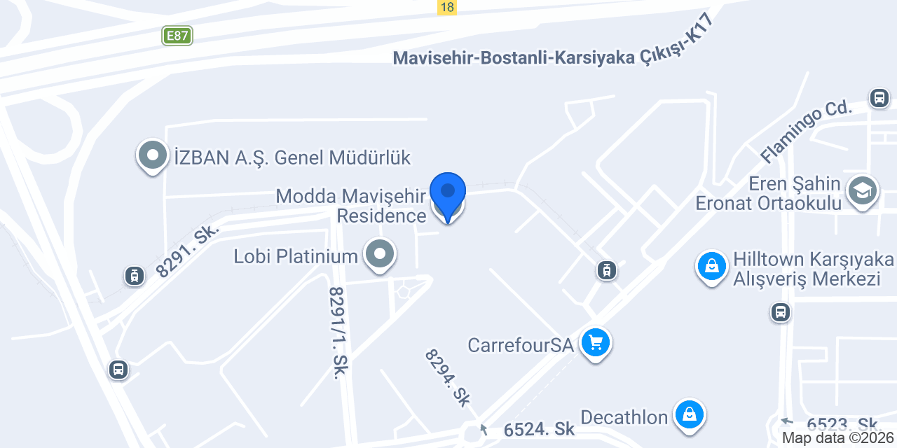 Modda Mavişehir Residence konumu