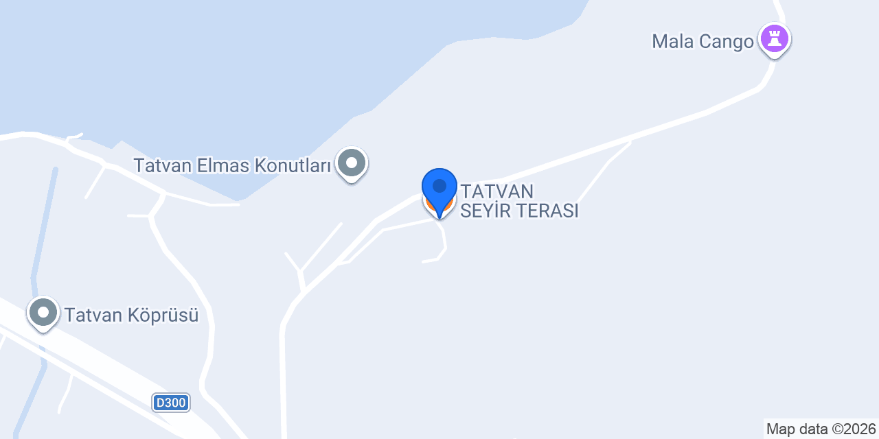 TATVAN SEYİR TERASI konumu