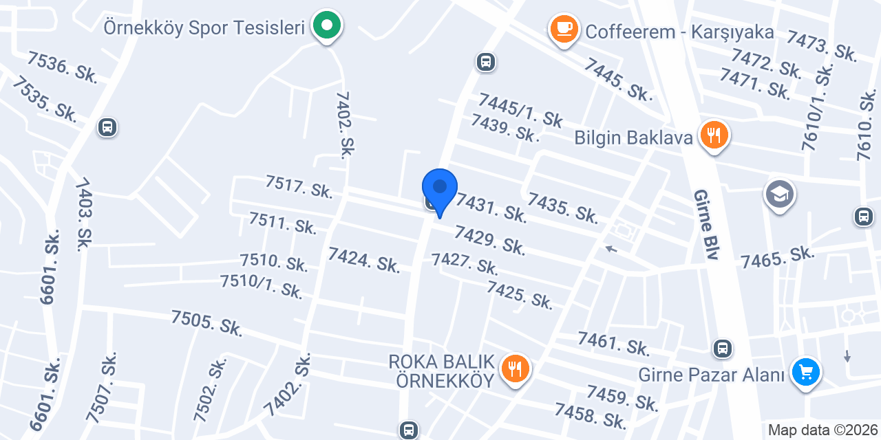 Örnek Pide Salonu konumu