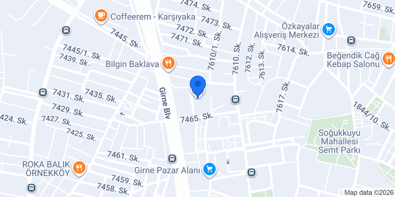 Zihni Üstün Ortaokulu konumu