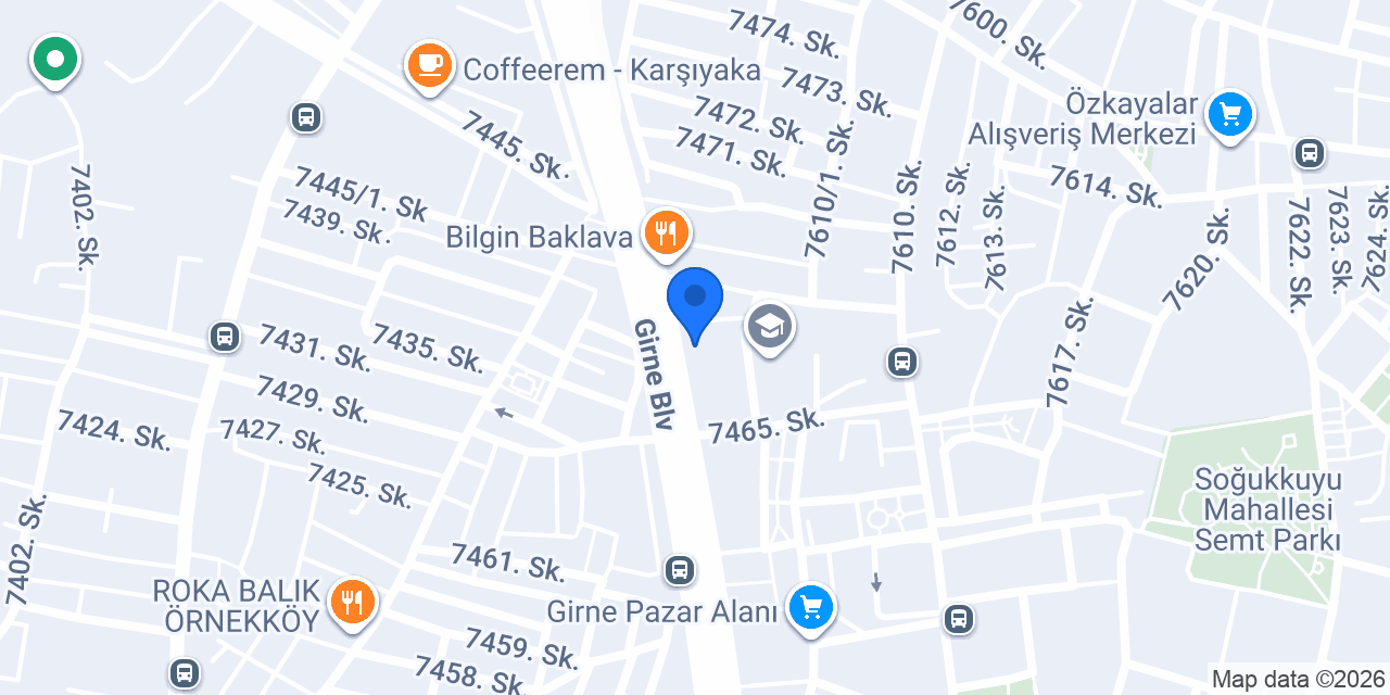 Çiçek Oto Lastik konumu
