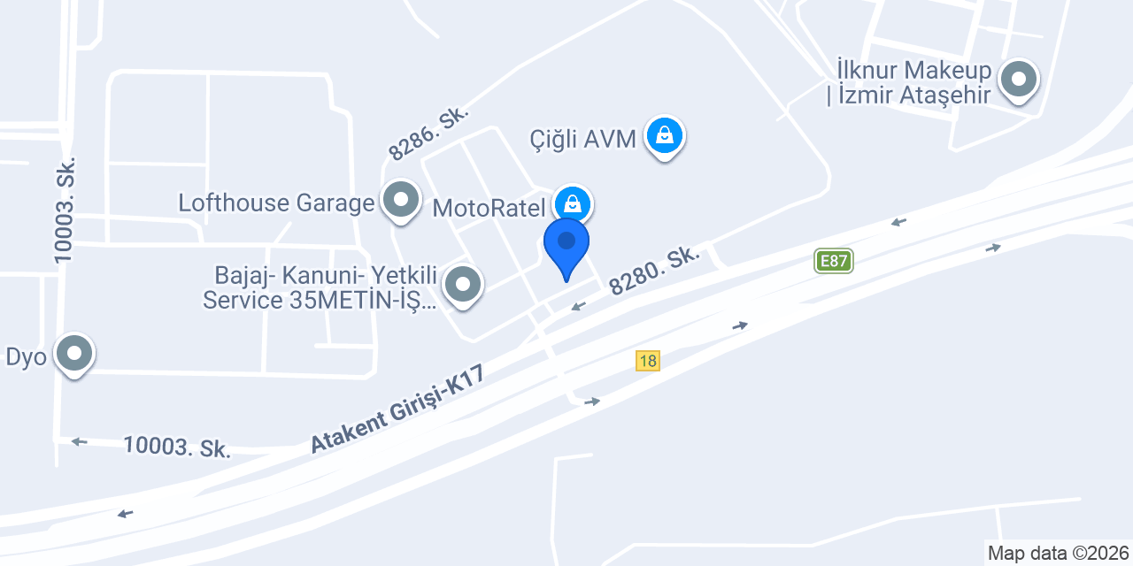 Atölye İnceoğlu konumu