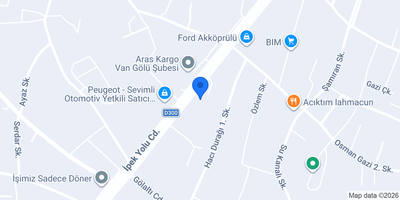 Aras Auto konumu