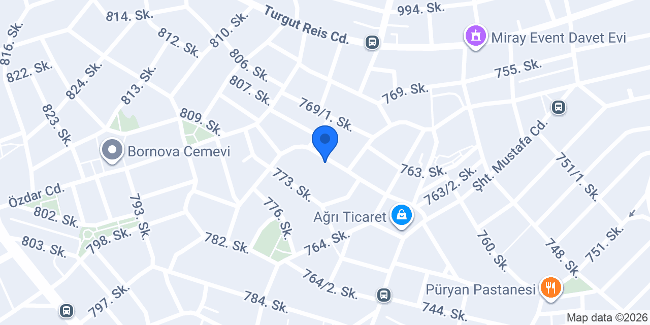 İzmir BOYACI Bornova konumu