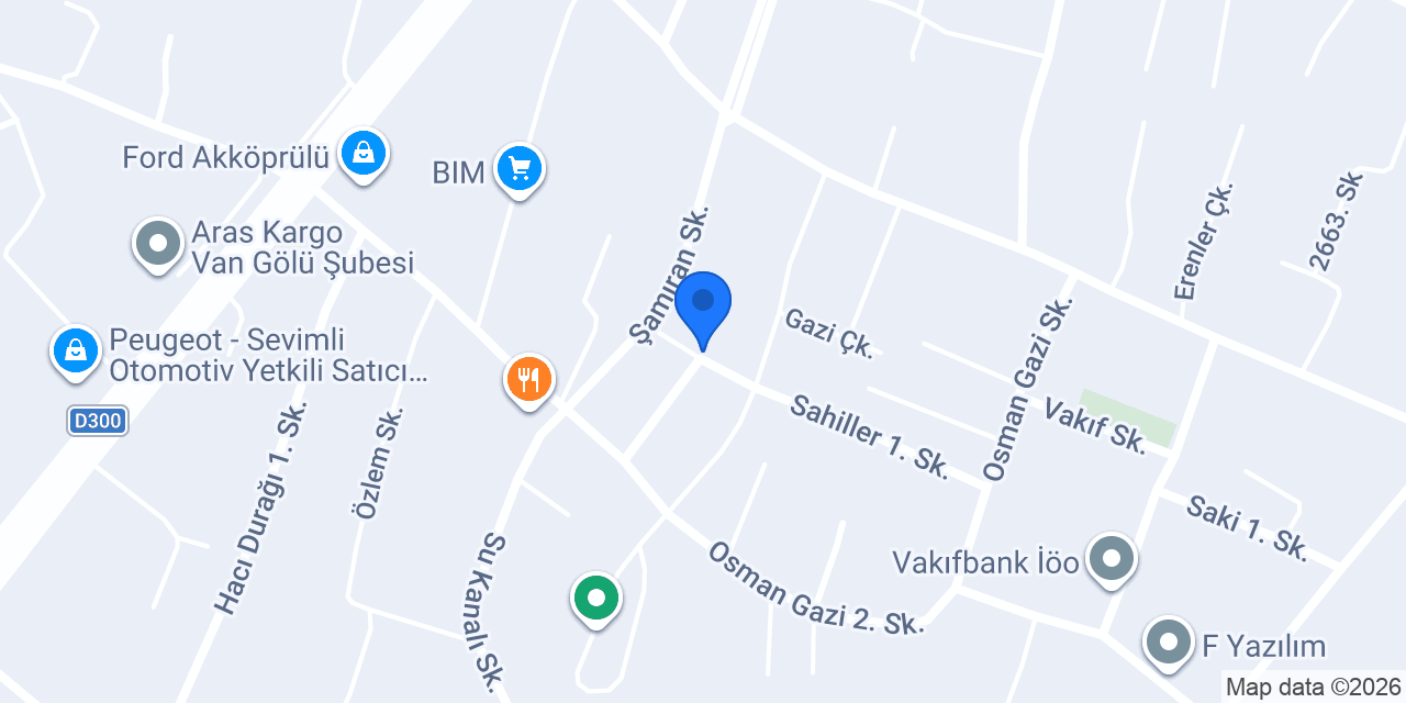 Ulusal Faktoring Van Şubesi konumu