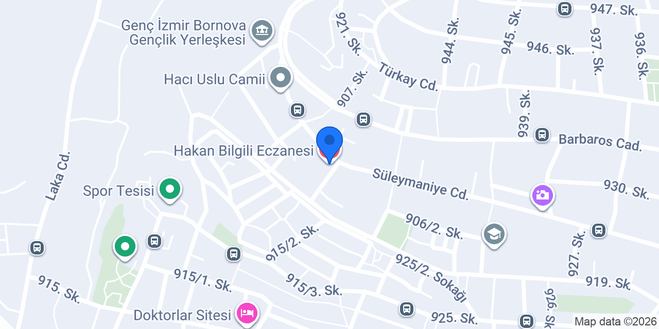Hakan Bilgili Eczanesi konumu