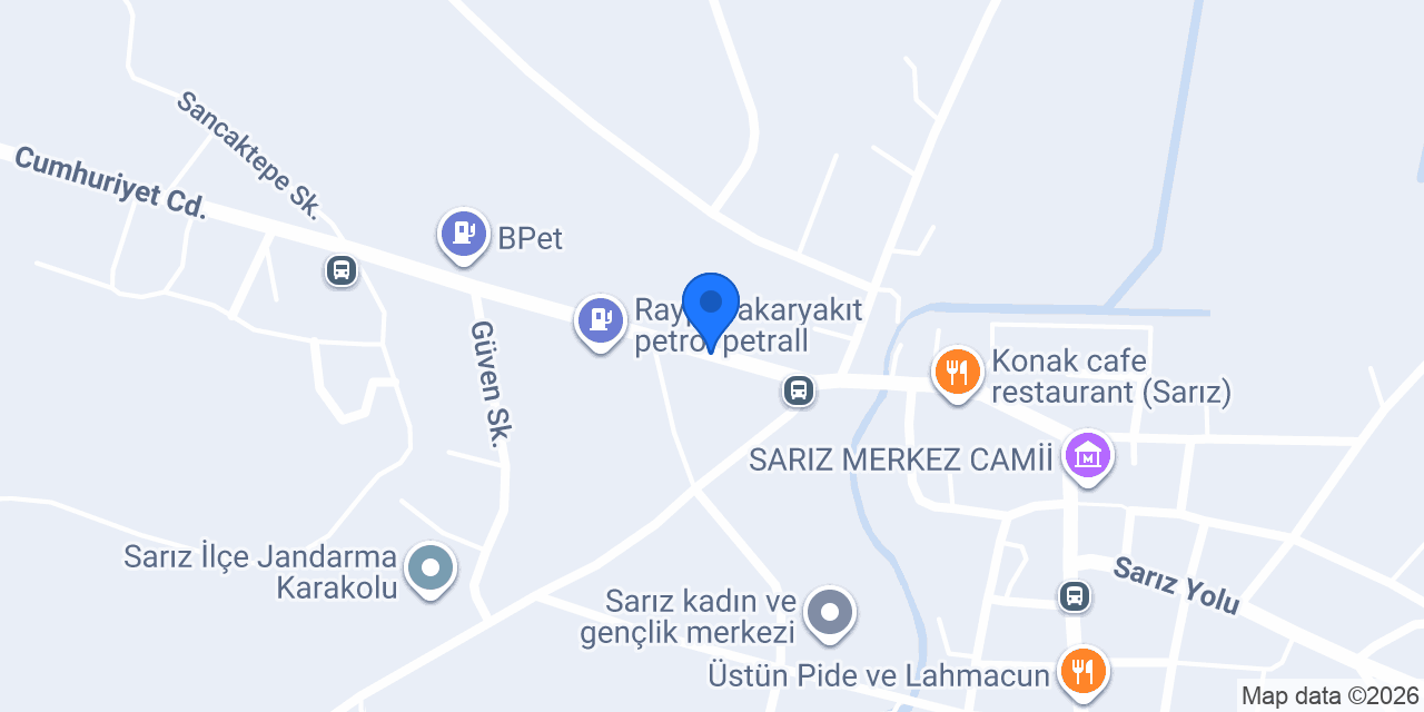 SARIZ ANADOLU İMAM HATİP LİSESİ konumu