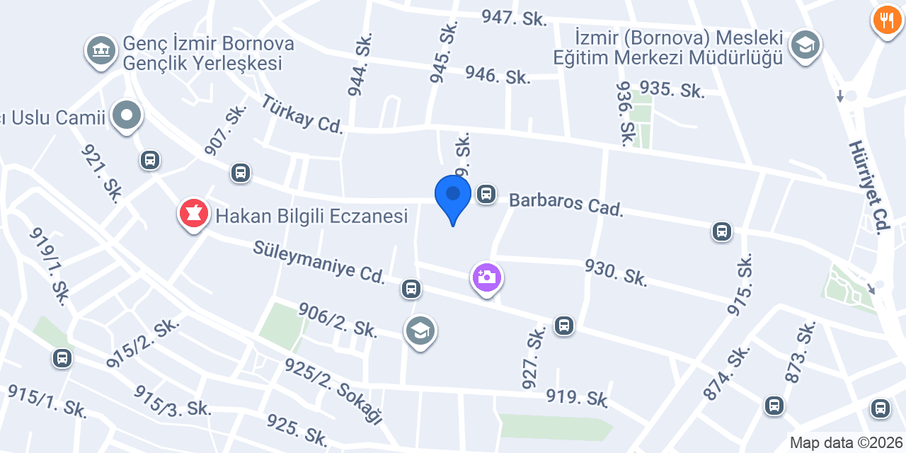 Manzara taksi durağı konumu