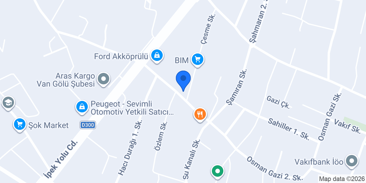 VAN YEŞİLAY DANIŞMANLIK MERKEZİ konumu