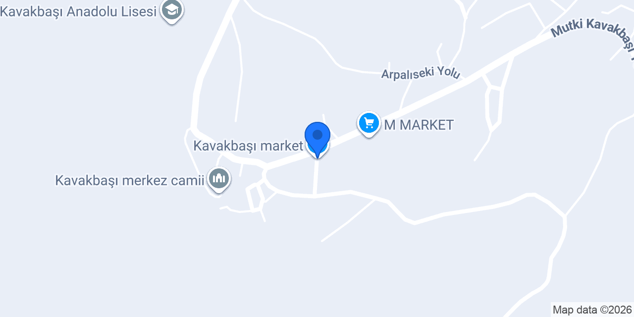 Kavakbaşı market konumu