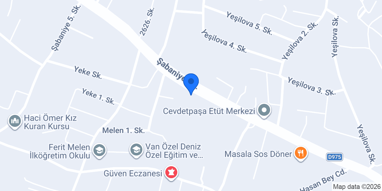 VAN ÖZGÜR VİNÇ konumu