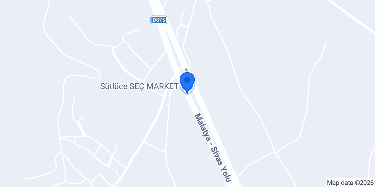 Sütlüce SEÇ MARKET konumu