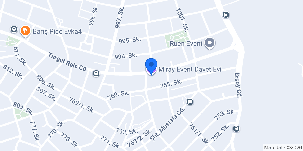 Miray Event_Davet Evi konumu