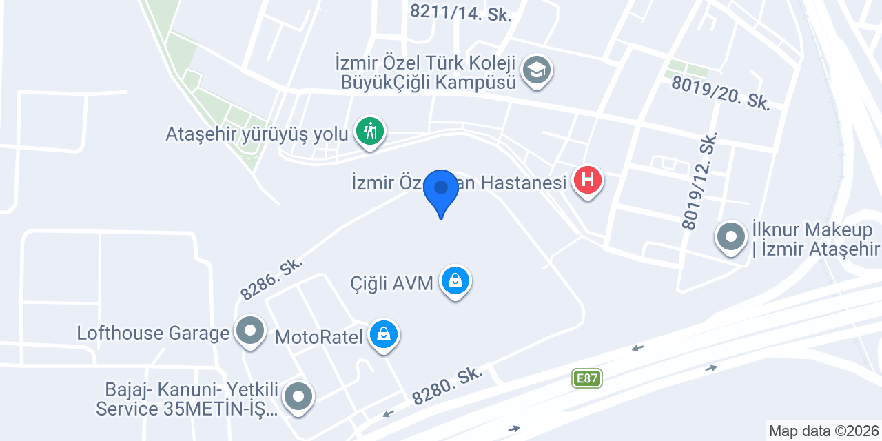 İnca Moto İzmir konumu