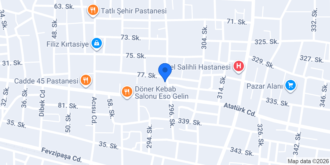 Salihli özgün terzi konumu