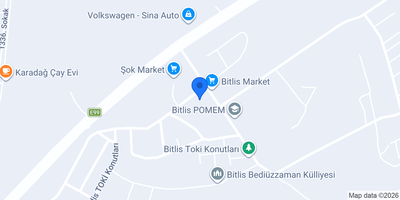 Bitlis Toki Beşminare Taksi konumu