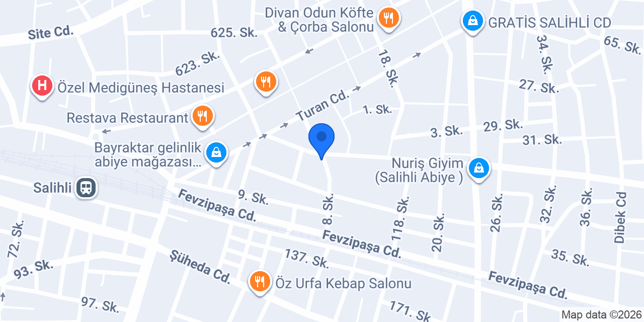 Yasemen Çiçekçilik konumu