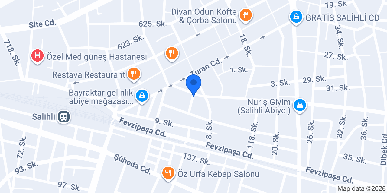 Beşeylül Sürücü Kursu konumu