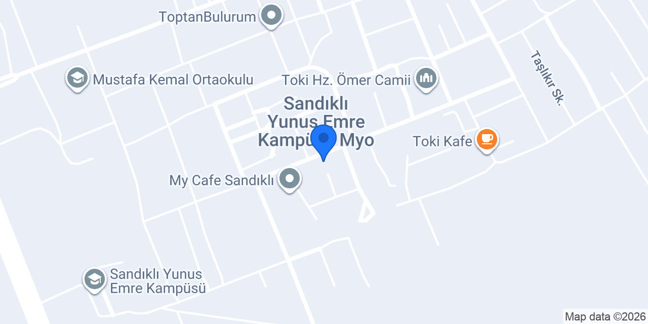 Kampüs Cafe Sandıklı konumu